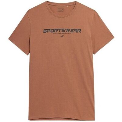 T-shirts med korta ärmar 4F SS23TTSHM364BRZ EU M Herr T-shirts med korta ärmar 4F SS23TTSHM364BRZ EU M Herr