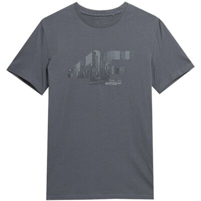 T-shirts med korta ärmar 4F SS23TTSHM309SZARY EU M Herr T-shirts med korta ärmar 4F SS23TTSHM309SZARY EU M Herr