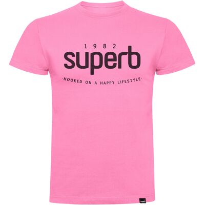 T-shirts med korta ärmar Superb 1982 3000-PINK EU XXL Herr T-shirts med korta ärmar Superb 1982 3000-PINK EU XXL Herr