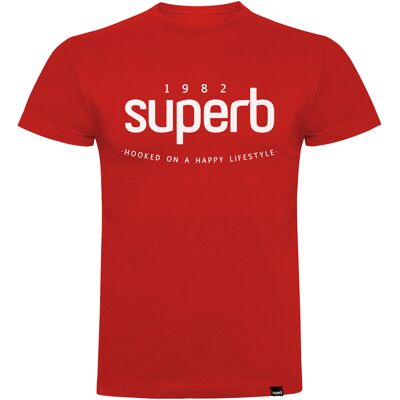 T-shirts med korta ärmar Superb 1982 3000-RED EU XXL Herr T-shirts med korta ärmar Superb 1982 3000-RED EU XXL Herr