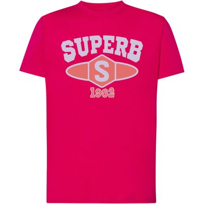 T-shirts med korta ärmar Superb 1982 SPRBCA-2201-PINK EU XXL,EU S,EU M,EU L,EU XL,EU XS Herr T-shirts med korta ärmar Superb 1982 SPRBCA-2201-PINK EU XXL,EU S,EU M,EU L,EU XL,EU XS Herr