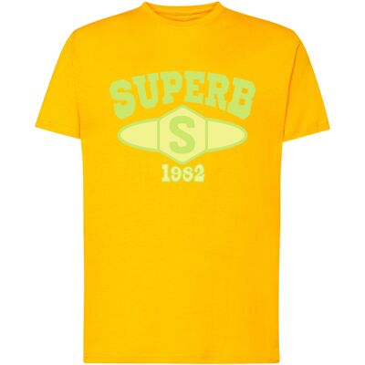 T-shirts med korta ärmar Superb 1982 SPRBCA-2201-YELLOW EU XXL,EU S,EU M,EU L,EU XL,EU XS Herr T-shirts med korta ärmar Superb 1982 SPRBCA-2201-YELLOW EU XXL,EU S,EU M,EU L,EU XL,EU XS Herr