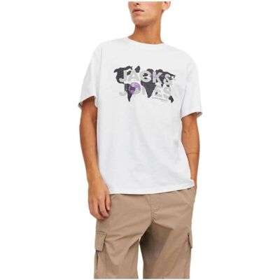 T-shirts med korta ärmar Jack & Jones 12240276 WHITE EU S Herr T-shirts med korta ärmar Jack & Jones 12240276 WHITE EU S Herr