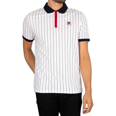 Polotröjor med korta ärmar Fila Klassisk vintage strippad pikétröja EU L Herr Polotröjor med korta ärmar Fila Klassisk vintage strippad pikétröja EU L Herr