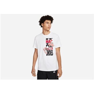 Vitt Nike Air Jordan T-shirt - Bomull, Ljus Passform - T-Shirt Vitt Nike Air Jordan T-shirt - Bomull, Ljus Passform - T-Shirt