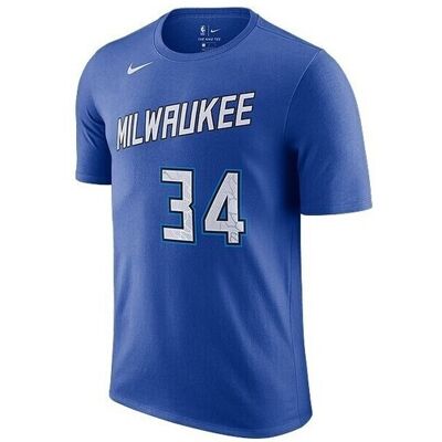 T-shirts med korta ärmar Nike Nba Milwaukee Bucks Giannis Antetokounmpo City Edition EU XL Herr T-shirts med korta ärmar Nike Nba Milwaukee Bucks Giannis Antetokounmpo City Edition EU XL Herr