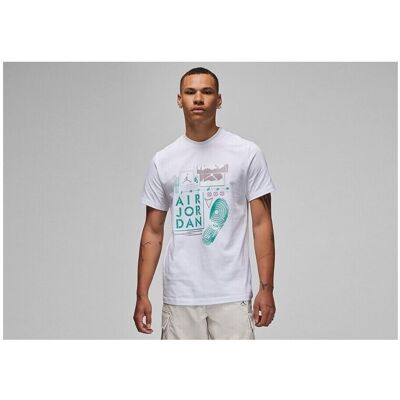 Nike Air Jordan Graphic Crew - T-shirt - Vit Nike Air Jordan Graphic Crew - T-shirt - Vit