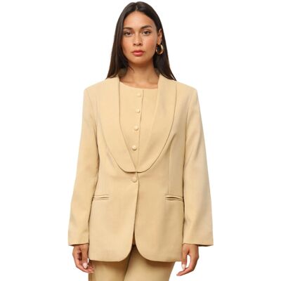 Jackor / Blazers La Modeuse 72452_P170102 EU XXL,EU S,EU M,EU L,EU XL Dam Jackor / Blazers La Modeuse 72452_P170102 EU XXL,EU S,EU M,EU L,EU XL Dam
