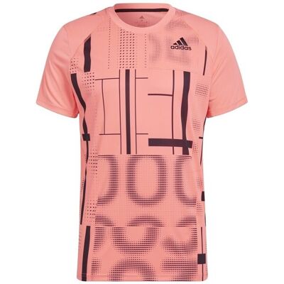 Adidas HB9086 Rosa Kort Ärmad Tenniströja - T-shirt Adidas HB9086 Rosa Kort Ärmad Tenniströja - T-shirt