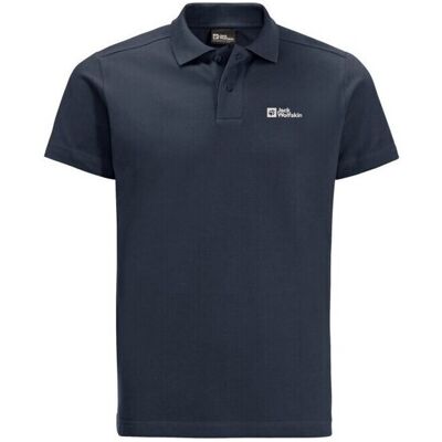 JACK WOLFSKIN - ESSENTIAL POLO M - Marinblå - M - Polo Shirt JACK WOLFSKIN - ESSENTIAL POLO M - Marinblå - M - Polo Shirt
