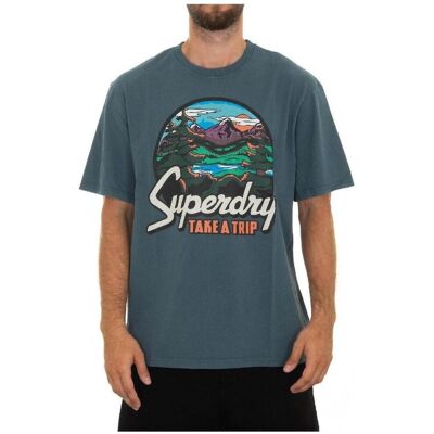 T-shirts med korta ärmar Superdry M1012187A 1XJ EU S Herr T-shirts med korta ärmar Superdry M1012187A 1XJ EU S Herr