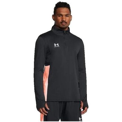 Under Armour Challenger Midlayer Top - Svart/Orange - Man - Storlek M - Träningströja Under Armour Challenger Midlayer Top - Svart/Orange - Man - Storlek M - Träningströja
