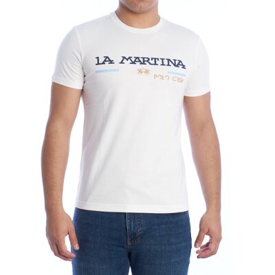 T-shirts med korta ärmar La Martina XMR311-JS206-00001 EU XXL,EU 3XL Herr T-shirts med korta ärmar La Martina XMR311-JS206-00001 EU XXL,EU 3XL Herr