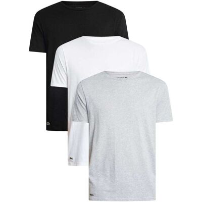 Pyjamasuppsättningar Lacoste 3-pack Crew Lounge T-shirts EU S,EU M Pyjamasuppsättningar Lacoste 3-pack Crew Lounge T-shirts EU S,EU M
