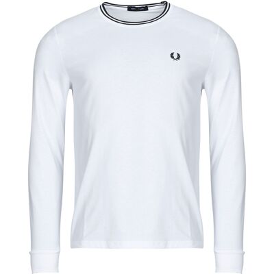 Långärmade T-shirts Fred Perry LS TWIN TIPPED T-SHIRT EU S Herr Långärmade T-shirts Fred Perry LS TWIN TIPPED T-SHIRT EU S Herr