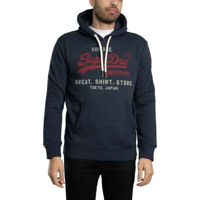 Huvtröjor Superdry Vintage Logo Heritage Relaxed Pullover Hoodie EU M,EU L,EU XL Huvtröjor Superdry Vintage Logo Heritage Relaxed Pullover Hoodie EU M,EU L,EU XL