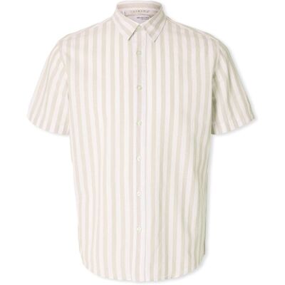 Skjortor med långa ärmar Selected Noos Reg-Sun Shirt - Pure Cashmere/Stripes EU XL Herr Skjortor med långa ärmar Selected Noos Reg-Sun Shirt - Pure Cashmere/Stripes EU XL Herr