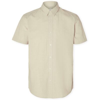 Skjortor med långa ärmar Selected Slimsun Shirt - Pure Cashemere EU XXL,EU L Herr Skjortor med långa ärmar Selected Slimsun Shirt - Pure Cashemere EU XXL,EU L Herr