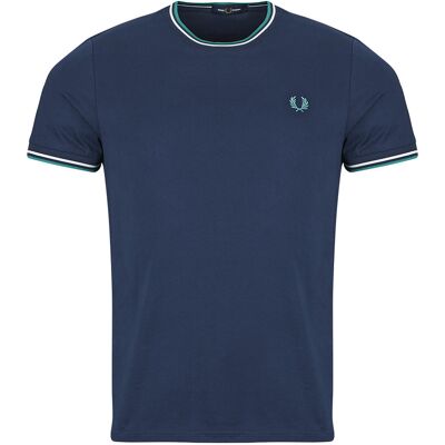 T-shirts med korta ärmar Fred Perry TWIN TIPPED T-SHIRT EU XXL,EU S,EU M,EU L,EU XL Herr T-shirts med korta ärmar Fred Perry TWIN TIPPED T-SHIRT EU XXL,EU S,EU M,EU L,EU XL Herr