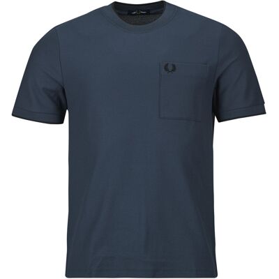 T-shirts med korta ärmar Fred Perry POCKET DETAIL PIQUE T-SHIRT EU S,EU M,EU L,EU XL,IT L Herr T-shirts med korta ärmar Fred Perry POCKET DETAIL PIQUE T-SHIRT EU S,EU M,EU L,EU XL,IT L Herr