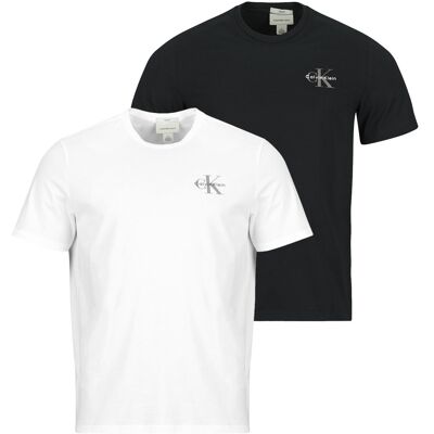 T-shirts med korta ärmar Calvin Klein Jeans SS 30S CLASSIC MICRO MONOLOGO TE X2 EU S,EU M,EU L Herr T-shirts med korta ärmar Calvin Klein Jeans SS 30S CLASSIC MICRO MONOLOGO TE X2 EU S,EU M,EU L Herr