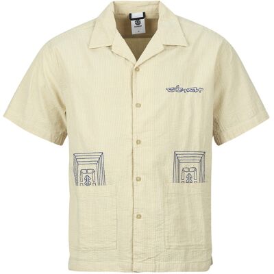 Skjortor med korta ärmar Element SEERSUCKER EMBROIDERY S EU S,EU L,EU XL Herr Skjortor med korta ärmar Element SEERSUCKER EMBROIDERY S EU S,EU L,EU XL Herr
