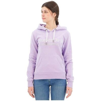 Huvtröjor Superdry Sweat à capuche Venue Logo violet EU S Huvtröjor Superdry Sweat à capuche Venue Logo violet EU S