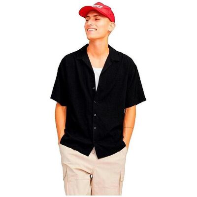 Skjortor med korta ärmar Jack & Jones Chemise Jack Jones Jeff Heat Resort noire manches courtes EU M,EU XL Herr Skjortor med korta ärmar Jack & Jones Chemise Jack Jones Jeff Heat Resort noire manches courtes EU M,EU XL Herr