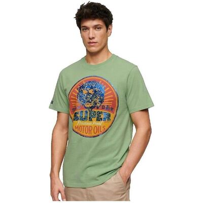 T-shirts med korta ärmar Superdry T-shirt Gasoline Workwear vert EU S Herr T-shirts med korta ärmar Superdry T-shirt Gasoline Workwear vert EU S Herr