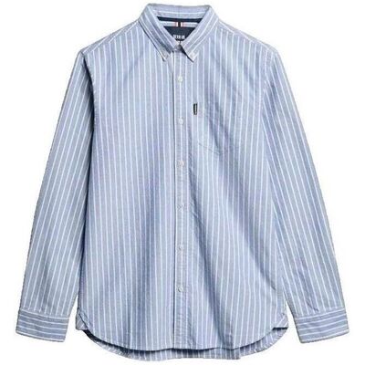 Skjortor med långa ärmar Superdry Chemise manches longues Essentials Oxford bleu EU L,EU XL Herr Skjortor med långa ärmar Superdry Chemise manches longues Essentials Oxford bleu EU L,EU XL Herr