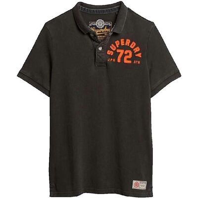 Polotröjor med korta ärmar Superdry Polo manches courtes Vintage Athletic noir délavé EU S,EU M Herr Polotröjor med korta ärmar Superdry Polo manches courtes Vintage Athletic noir délavé EU S,EU M Herr