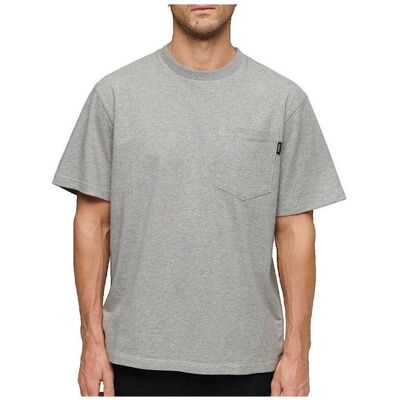 T-shirts med korta ärmar Superdry T-shirt Contrast Stitch Pocket gris EU M,EU L Herr T-shirts med korta ärmar Superdry T-shirt Contrast Stitch Pocket gris EU M,EU L Herr