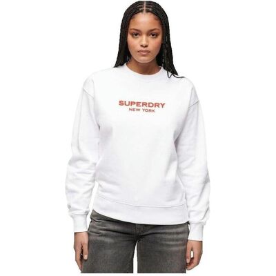 Sweatshirts Superdry Sweatshirt Sport Luxe blanc EU M Sweatshirts Superdry Sweatshirt Sport Luxe blanc EU M