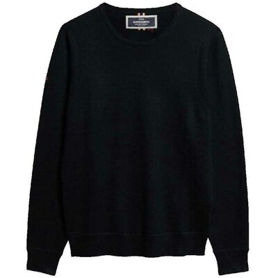 Tröjor Superdry Pull Mérinos Noir EU M,EU L,EU XL Herr Tröjor Superdry Pull Mérinos Noir EU M,EU L,EU XL Herr