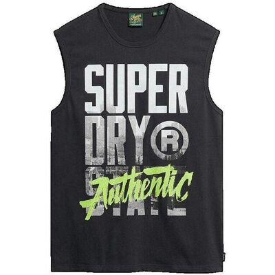 Linnen / Ärmlösa T-shirts Superdry Débardeur Photographic Logo EU S Herr Linnen / Ärmlösa T-shirts Superdry Débardeur Photographic Logo EU S Herr