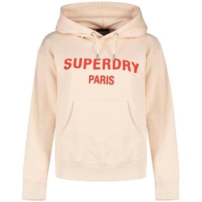 Huvtröjor Superdry Sweat à capuche Sport Luxe ample EU S,EU M,EU L Huvtröjor Superdry Sweat à capuche Sport Luxe ample EU S,EU M,EU L