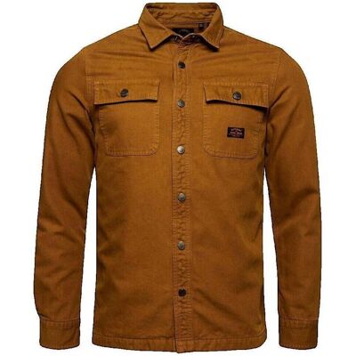 Skjortor med långa ärmar Superdry Chemise Canvas Workwear Overshirt EU S,EU L,EU XL Herr Skjortor med långa ärmar Superdry Chemise Canvas Workwear Overshirt EU S,EU L,EU XL Herr