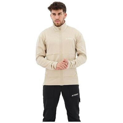 Fleecetröjor adidas Veste polaire Terrex Multi slim beige EU XL Herr Fleecetröjor adidas Veste polaire Terrex Multi slim beige EU XL Herr