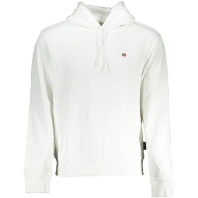Huvtröjor Napapijri Sweat à capuche Balis blanc EU S,EU XL Huvtröjor Napapijri Sweat à capuche Balis blanc EU S,EU XL