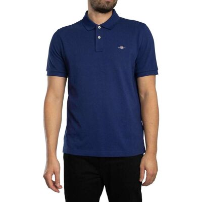 Polotröjor med korta ärmar Gant Vanlig Shield Pique-pikétröja EU XXL,EU S,EU L Herr Polotröjor med korta ärmar Gant Vanlig Shield Pique-pikétröja EU XXL,EU S,EU L Herr