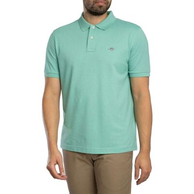 Polotröjor med korta ärmar Gant Vanlig Shield Pique-pikétröja EU XXL,EU S,EU M,EU L,EU XL,EU 3XL Herr Polotröjor med korta ärmar Gant Vanlig Shield Pique-pikétröja EU XXL,EU S,EU M,EU L,EU XL,EU 3XL Herr