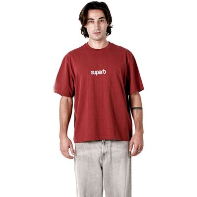 T-shirts med korta ärmar Superb 1982 SPRB3500-WINE EU XXL,EU S,EU M,EU L,EU XL Herr T-shirts med korta ärmar Superb 1982 SPRB3500-WINE EU XXL,EU S,EU M,EU L,EU XL Herr
