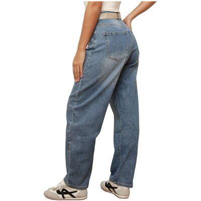 Wide jeans La Modeuse 77343_P183360 EU S,EU M,EU L,EU XL Wide jeans La Modeuse 77343_P183360 EU S,EU M,EU L,EU XL