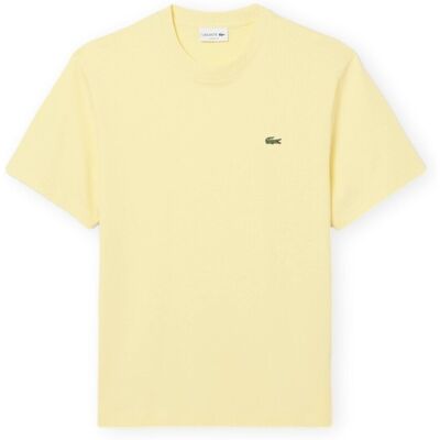 T-shirts med korta ärmar Lacoste Classic Fit T-Shirt TH7318 - Jaune EU L,EU XL Herr T-shirts med korta ärmar Lacoste Classic Fit T-Shirt TH7318 - Jaune EU L,EU XL Herr