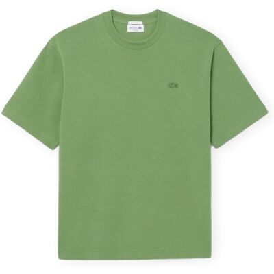 T-shirts med korta ärmar Lacoste Heavy Jersey Loose Fit T-Shirt - Vert EU M Herr T-shirts med korta ärmar Lacoste Heavy Jersey Loose Fit T-Shirt - Vert EU M Herr