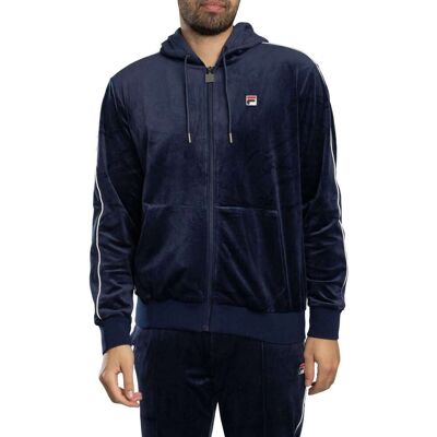 Huvtröjor Fila Italo velour dragkedja med huva EU XXL,EU S,EU M,EU L,EU XL,EU 4XL Huvtröjor Fila Italo velour dragkedja med huva EU XXL,EU S,EU M,EU L,EU XL,EU 4XL