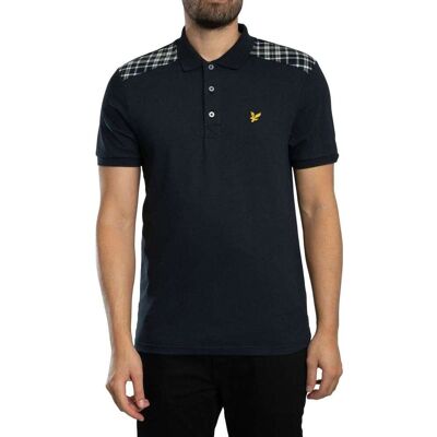 Polotröjor med korta ärmar Lyle & Scott Rutig pikétröja med paneler EU XXL,EU M,EU L,EU XL Herr Polotröjor med korta ärmar Lyle & Scott Rutig pikétröja med paneler EU XXL,EU M,EU L,EU XL Herr