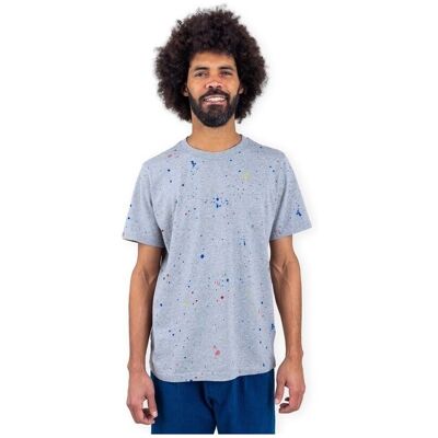 T-shirts med korta ärmar Brava Fabrics Splash Paint T-Shirt - Grey EU S,EU M,EU L,EU XL Herr T-shirts med korta ärmar Brava Fabrics Splash Paint T-Shirt - Grey EU S,EU M,EU L,EU XL Herr