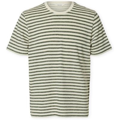 T-shirts med korta ärmar Selected T-Shirt Kevin Stripe - Egret/Sky Captain EU M,EU L,EU XL Herr T-shirts med korta ärmar Selected T-Shirt Kevin Stripe - Egret/Sky Captain EU M,EU L,EU XL Herr
