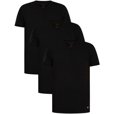 T-shirts med korta ärmar Lyle & Scott 3-pack Basic Lounge T-shirt med V-ringning EU XXL,EU S,EU M,EU L,EU XL Herr T-shirts med korta ärmar Lyle & Scott 3-pack Basic Lounge T-shirt med V-ringning EU XXL,EU S,EU M,EU L,EU XL Herr